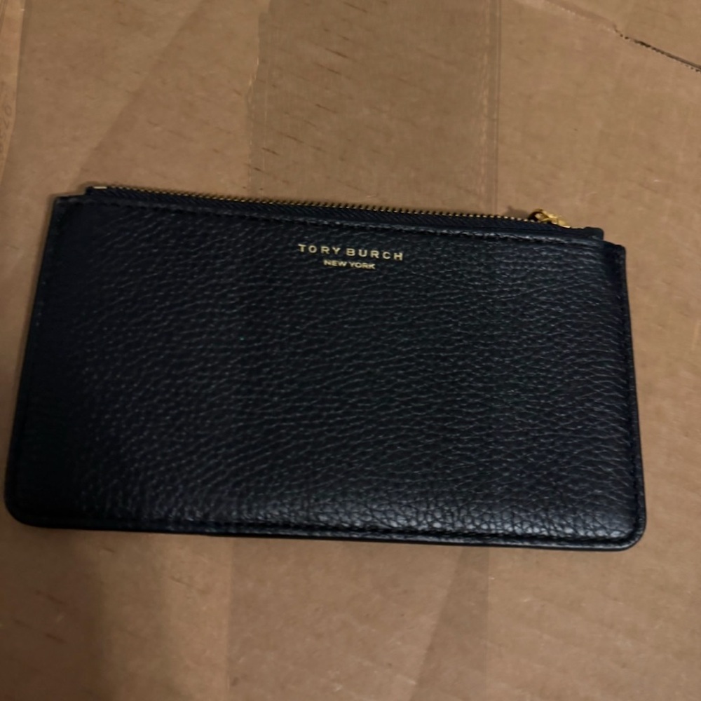 Tory Burch Black Leather Pouch